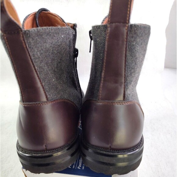 Polar Fox  Woolen Textile Lace-up Brooke Men\'s 12 Ankle Boots w Zipper Closure main image 4